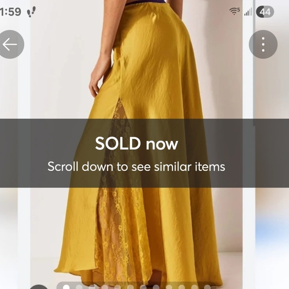 Free People Dresses & Skirts - free people ♡ make you mine 1/2 half slip lace satin skirt bitter oil yellow
